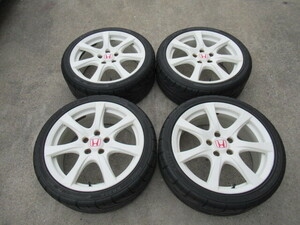 ホンダ シビック タイプR FD2 純正ホイール 18インチ 7.5J +60 PCD114.3 5穴 ハブ径64ｍｍ KENDA KAISER KR20A 225/40R18 VTEC K20A 