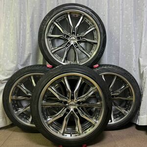 レクサスLS600h LS460 ホイールタイヤセット weds KRANZE VERAE 20x9.0J+27 20x10.0J+33 245/40ZR 20 99W275/35ZR 20 102W