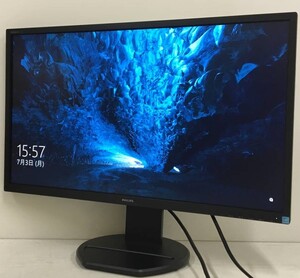 ☆【美品】PHILIPS 272B8Q ワイド液晶モニター 27インチ QHD (2560 x 1440) 入力端子『HDMI/Displayport/DVI/D-Sub』 動作品