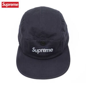 Supreme 23FW Snap Pocket Camp Cap Navy シュプリーム スナップ ポケット キャンプ キャップ ネイビー　