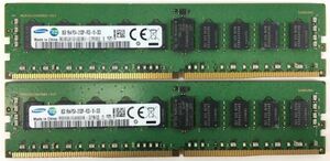 【8GB×2枚セット】SAMSUNG PC4-2133P DDR4-17000 計16G 1R×4 中古メモリ サーバー用 即決 税込 即日発送 動作保証【送料無料】