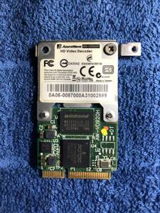 動作未確認 ジャンク品 Mini-PCI-E対応HDデコーダーカード AzureWave AW-VD920H