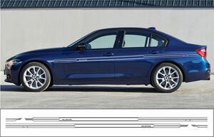 BMW E90 E91 E96 E93 Alpina アルピナ ピンストライプ デカールセット、Fバンバー＆ボディサイドのセット、新品、各色作成