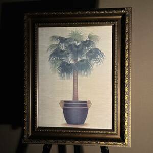 キャンバスプリントアート palm tree 絵画 額付き インテリア