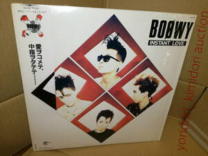 ★BOOWY「Instant Love」LP（12インチ）｜Japan Record ●JAL-43　｜ボウイ 帯　インナー　ジャケット状態良好だと思います