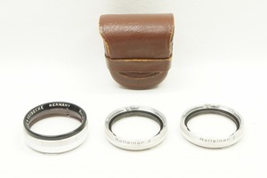 【適格請求書発行】良品 ROLLEI ローライ Rolleinar 2 R1 Rolleiparkeil 2 Close Up Lens 革ケース付【アルプスカメラ】240211f