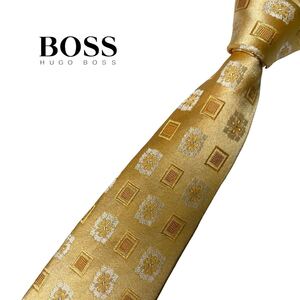 HUGO BOSS ネクタイ 花柄 スクエア柄 ヒューゴボス USED 中古 m480