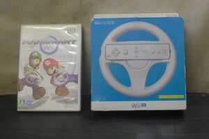 II256 Nintendo/任天堂 Wii マリオカート.ソフト＆ハンドルセット おもちゃ・ホビー /80