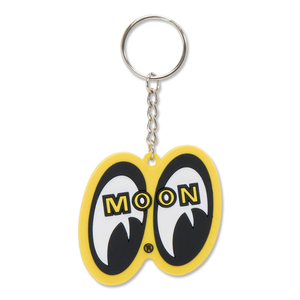 MOONEYES イエロー アイシェイプ キーリング MOON YELLOW EYE SHAPED KEY RING ムーンアイズ アメリカン雑貨 リング アメ雑