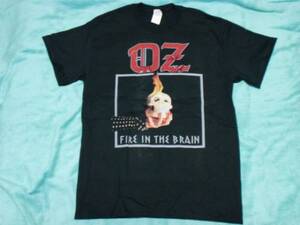 OZ/FIRE IN THE BRAIN Tシャツ S オズ バンドT ロックT Heavy Load Torch