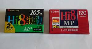 SONY ビデオテープ Hi8 MP 120 1本 + FUJIFILM ビデオテープ Hi8 MP 165 2巻パック 計3本 全て未開封新品