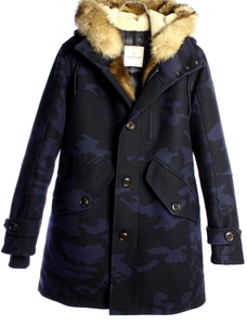 20AW　最高傑作 希少 　モンクレール　ミンク×ラクーン×ヌートリア ファー　 ウール ダウン コート　MONCLER 　国内正規品 #A5