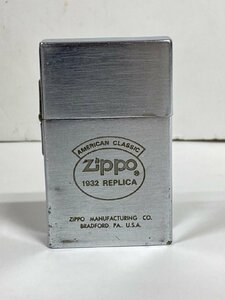 ★【ジャンク品・着火未確認】ZIPPO　ジッポー ライター AMERICAN CLASSIC 1932 REPLICA / シルバー / アメリカン クラシック レプリカ