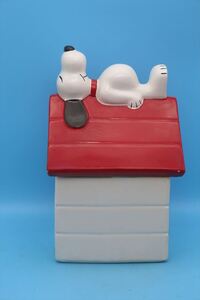 70s McCoy Snoopy Doghouse Cookie Jar/スヌーピー ドッグハウス クッキージャー/ヴィンテージ/ピーナッツ/179928232