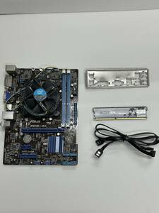 ジャンク品　マザーボード ASUS P8H61-MX＋CPU Intel i3-2100 3.10GHz ＋メモリ ADATA DDR3 1600 4GB