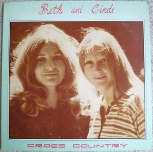 激レア(自主制作盤)!!!GoodTime系Accoustic Swing良質盤!!!【試聴!!!】Beth And Cinde『Cross Country』LP SSW 女性デュオ オルガンバー