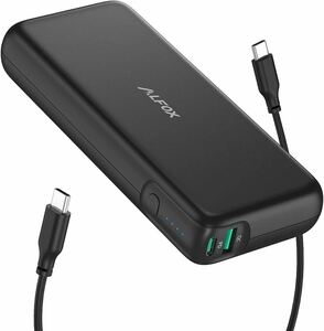 PSE認証 Alfox モバイルバッテリー 20000mAh 60WPD3.0&QC3.0 超高速充電/USB-A+USB-C/