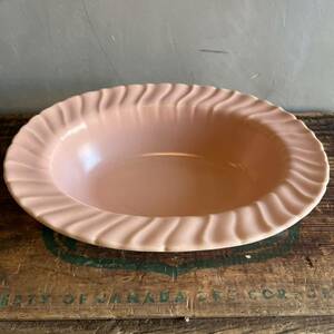 【50s USA vintage】Gladding McBean Serving bowl 陶器　お皿　サービングボウル　アメリカ　ビンテージ