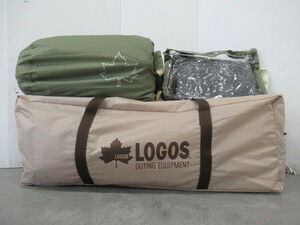 LOGOS Tradcanvas オーニングリビング DUO セット キャンプ テント/タープ 033467003