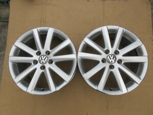 cほ14 VW 純正 BBS RD254 17×7.5J OFF47 5穴/112 ハブ径約57ミリ アルミホイール 中古 2本 ♪ 3C0601025J 0544059