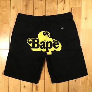 お昼寝 マイロ ハーフパンツ Mサイズ black a bathing ape BAPE NAP BABY MILO shorts エイプ ベイプ アベイシングエイプ NIGO m4546