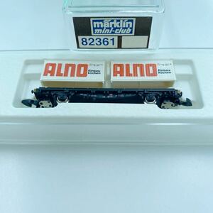 メルクリン Zゲージ 82361 フラットカー アルノコンテナ付き mini-club　メルクリンミニクラブ marklin Marklin 鉄道模型