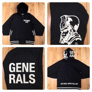 General スウェット パーカー スタジャン Mサイズ a bathing ape BAPE sweat hoodie varsity jacket エイプ ベイプ アベイシングエイプ g12