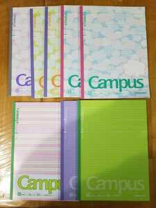 ◆Campusノート◆B◆中横罫ドット入り◆6㎜×35行30枚◆8冊◆送料185円～◆KOKUYO◆