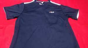 《新品》FILA 速乾半袖Tシャツ 紺 O