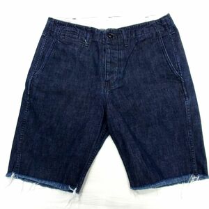 美品■FULLCOUNT フルカウント デニムハーフパンツ DENIM SHORTS 夏物 1円スタート