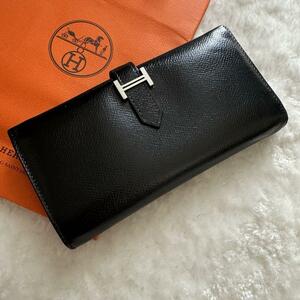 【美品】 998 HERMES エルメス ベアン 2つ折り長財布