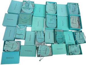 中綿付きのみ　ティファニー 空箱 保存袋 巾着 TIFFANY&Co ボックス BOX 空き箱　12個セット　おまとめ