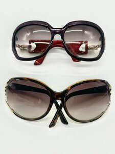 1円スタート　GUCCI　グッチ　GG3116/K/S　791CC　5917　GG3017/S　QFIJ8　6116　べっ甲柄　パープル　サングラス　2点まとめ売り　