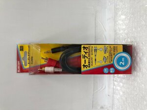 ELECOM AUDIO & VISUAL CABLE オーディオケーブル　ステレオミニプラグ　―　ピンプラグＸ2 AV-SWR2