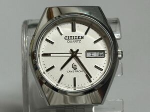 1円〜CITIZEN シチズン CRYSTRON クリストロン 4-730585 クォーツ メンズ腕時計