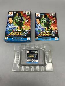 OK7582◆NINTENDO64 ソフト 実況J.LEAGUE1999 パーフェクトストライカー2 箱付き 取説付き NUS-006 ゲームソフト サッカー 未確認