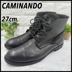 CAMINANDO カミナンド レースアップ レザーブーツ 27cm ブラック