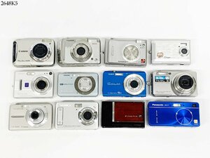 ★部品取りに◎ コンパクト デジタルカメラ 大量 おまとめ セット CANON//OLYMPUS/FUJIFILM/CASIO/YASHICA/PANASONIC etc.. 2648K5-9