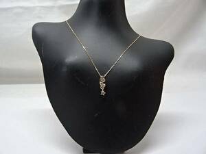 【STAR JEWELRY】スタージュエリー カラーストーン 星 K10 ネックレス