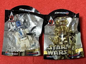 ★即決 BE@BRICK STAR WARS C-3PO & R2-D2 50% PEPSI NEX ベアブリック スターウォーズ ペプシ ネックス！未開封