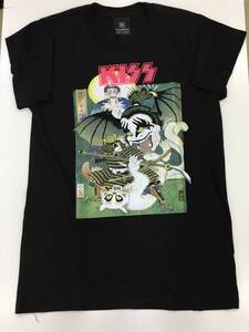 【2004】メンズ　ロックTシャツ　kiss　Mサイズ *【121101000044】