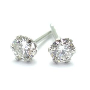 Pt900 天然ダイヤモンド 3mm 計0.20ct SI プラチナ スタッドピアス ジュエリー 天然石 4月誕生石 箱付き