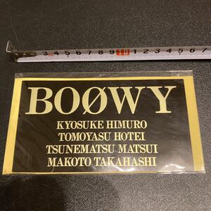 未使用 BOOWY ステッカー ⑧ 氷室京介 布袋寅泰 松井常松 高橋まこと