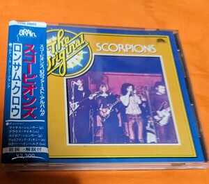 P33X-20003　シール帯　SCORPIONS スコーピオンズ　　ロンサムクロウ　税表記なし　定価3300円 マイケル・シェンカー在籍　送料無料