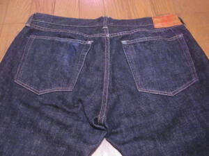 248-110/濃紺/良品/TCB JEANS/TCBジーンズ/ローライズ/テーパード/501XXタイプ/レザーパッチ/革パッチ/デニムパンツ/ジーンズ/W33