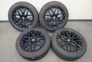 ☆１円スタート☆売切☆４本セット レクサスＲＸ スタッドレスタイヤ 235/55Ｒ20 ダンロップ 8.5Ｊ 114.3 35 5H