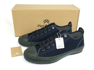 未使用品 Nigel Cabourn MOONSTAR ナイジェルケーボン ARMY TRAINERS LOW TOP アーミートレーナー スニーカー ネイビー 4.5