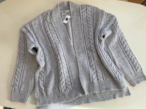 新品◇GAP ギャップ 毛×アルパカ混 ざっくりカーディガン(大きめM)