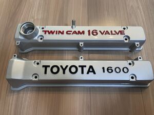 ■■■在庫有すぐ発送 プロの仕上げ AE92 AE86 4AG純正塗装仕様 ツインカム16VALVE 赤 ヘッドカバー カムカバー タペットカバー 下取り無し