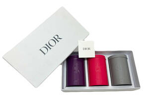 【未使用品】＊箱付き＊Christian Dior クリスチャンディオール / ノベルティ キャニスター ３缶セット / 非売品 会員限定バースデーギフト